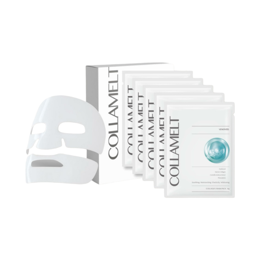 Vemontes Collamelt Mask sheet 10pcs/box - Collagen mask pack for