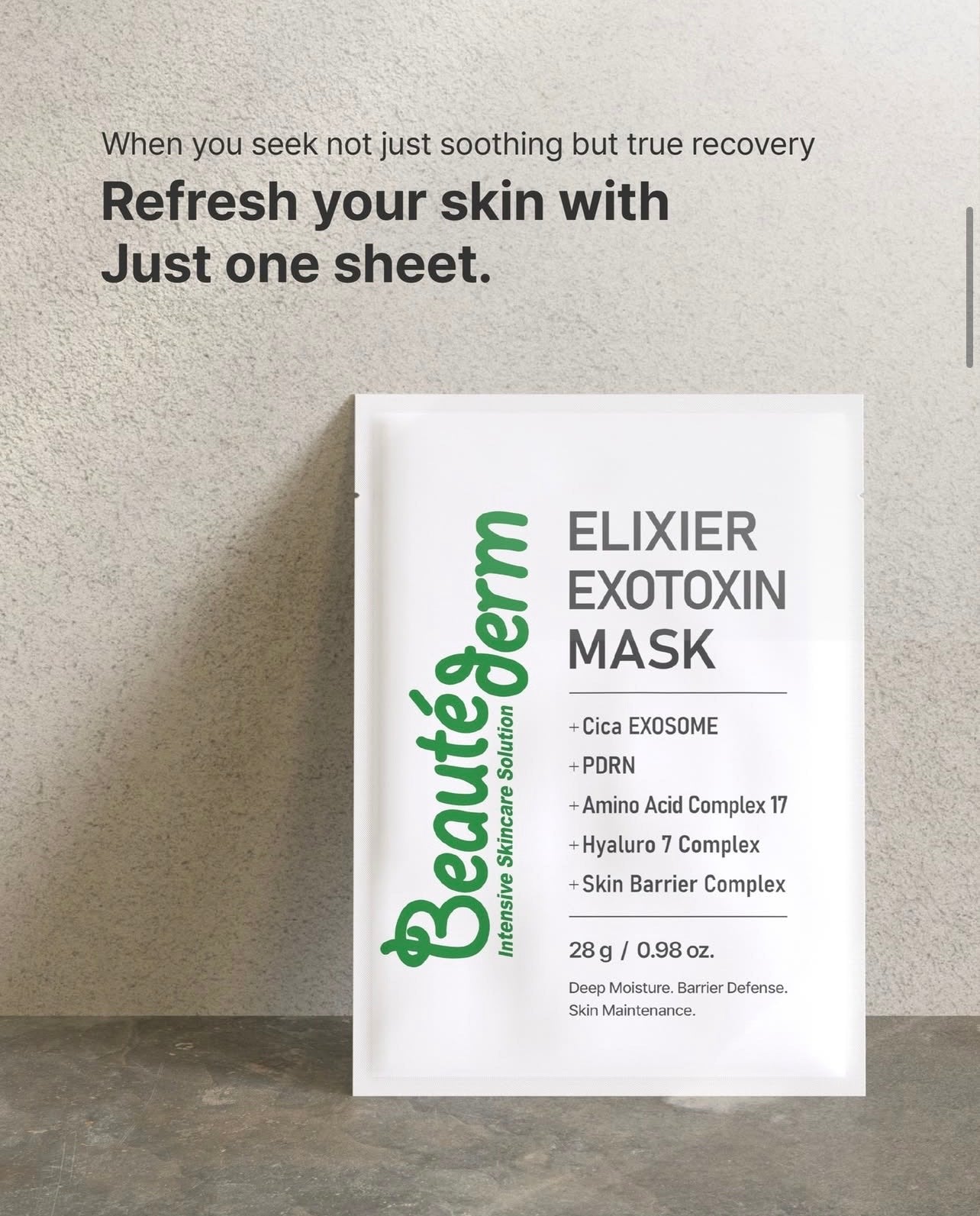 Beautederm Elixier Exotoxin Mask 10pcs - Richly nourishing mask