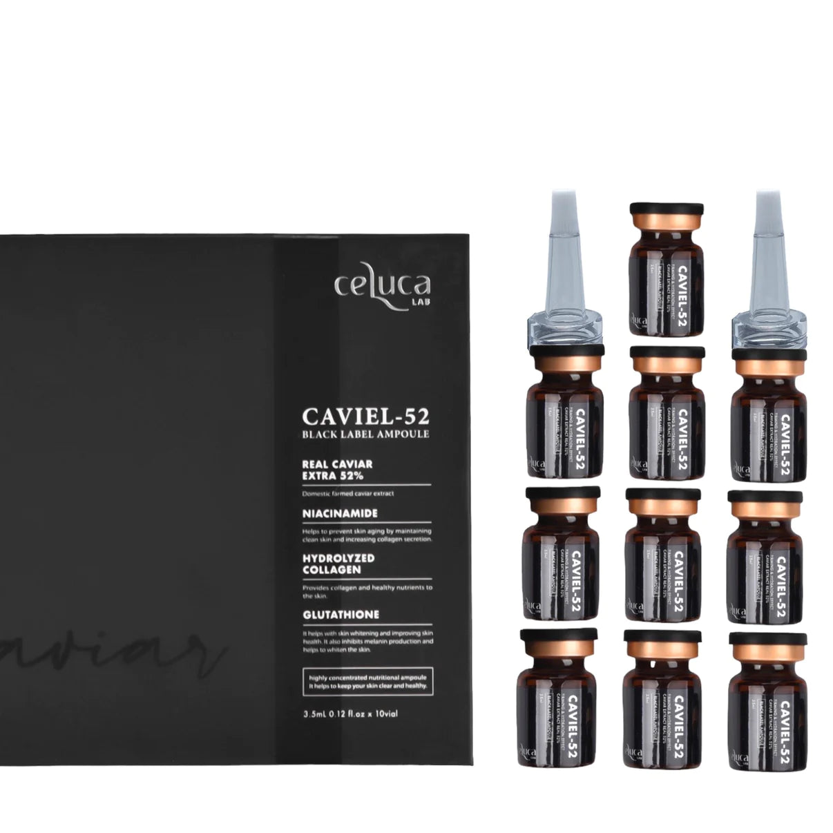 Celuca Caviel-52 - Youthful pore dermatology MTS ampoule caviar