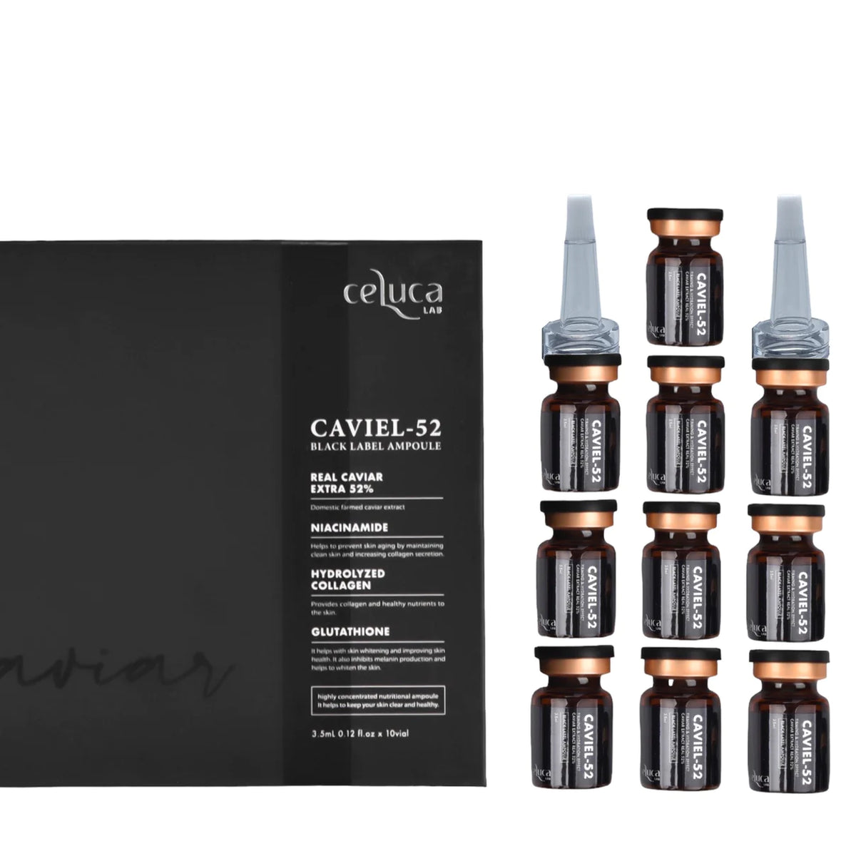 Celuca Caviel-52 - Youthful pore dermatology MTS ampoule caviar