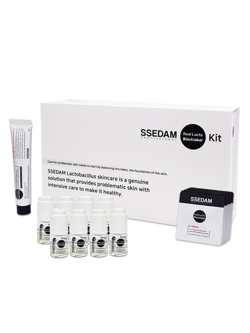 SSEDAM Real Lato Black label Kit - 10 billion probiotics freeze-dried ampoules (8 vials) + CP cream (40g) + CP cream pouch (8 doses)